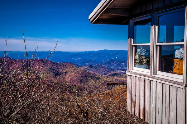 Doğal blue ridge parkway appalachians Dumanlı dağlar — Stok fotoğraf