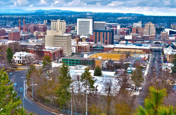 Spokane Washington centro da cidade — Fotografia de Stock