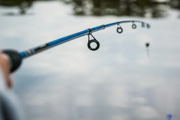 Pescador en el río — Foto de Stock