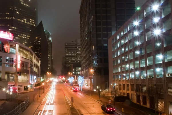 Charlotte Kuzey carolina ve mecklenburg ilçe merkezi en büyük şehridir — Stok fotoğraf