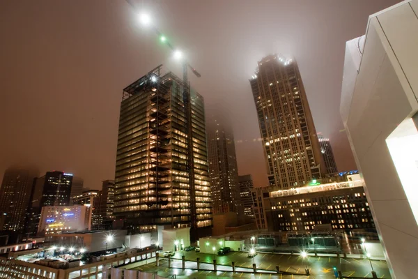 Charlotte é a maior cidade do estado da Carolina do Norte e sede do Condado de Mecklenburg — Fotografia de Stock