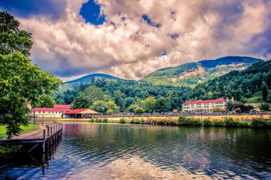 Lake lure, baca rock park, Kuzey Karolina, ABD