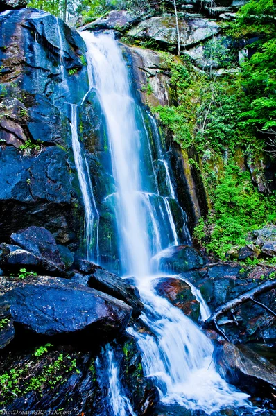 High shoal falls at south mountain state park — Stock Photo, Image