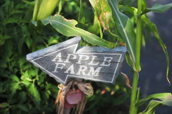 Apple boerderij teken — Stockfoto