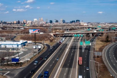 newark kent siluetinin hava zaman yakınlaşılmıştı Havaalanı