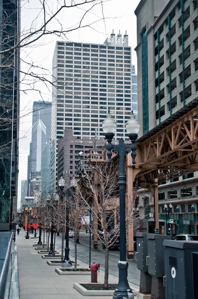 Улицы Чикаго, Иллинойс, США — стоковое фото
