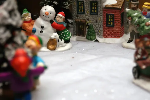 크리스마스 장난감 마을 — 스톡 사진