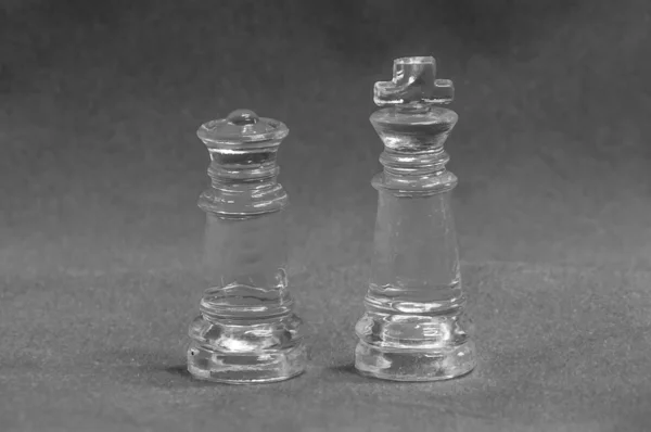 Imagens de estoque de xadrez de vidro transparente — Fotografia de Stock