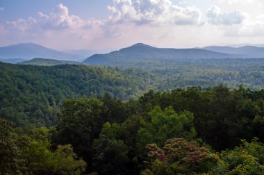 Mountains around mount mitchell clipart