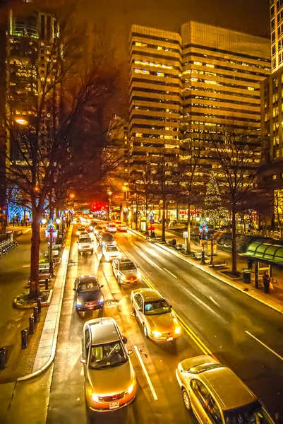 Traffic in a big city — Stock Photo, Image