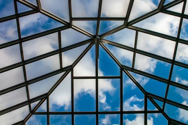 Roof skylight with sky — Stock Photo, Image