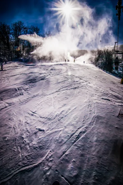 Im Skigebiet — Stockfoto