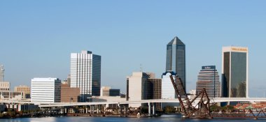 Jacksonville, florida manzarası, st johns nehir Merkez