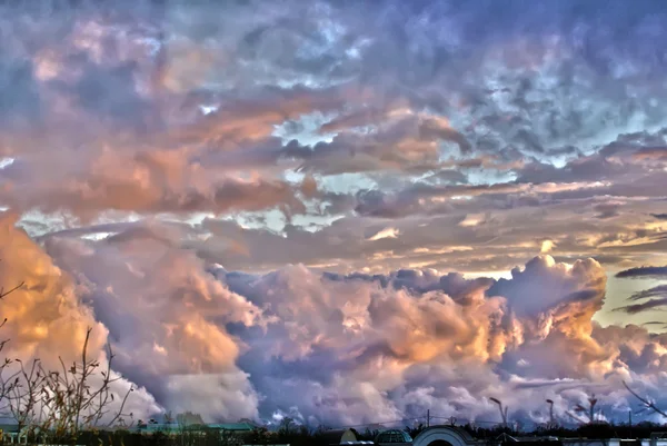 Nuvens tempestuosas — Fotografia de Stock