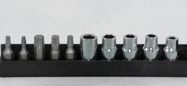 Varias piezas de destornillador de tamaño — Foto de Stock