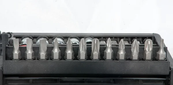 Various size screwdriver pieces — Stock Photo, Image