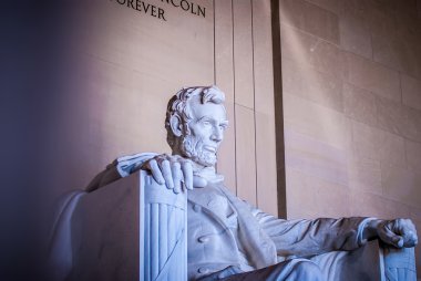 Abraham Lincoln Memorial in Washington DC USA clipart