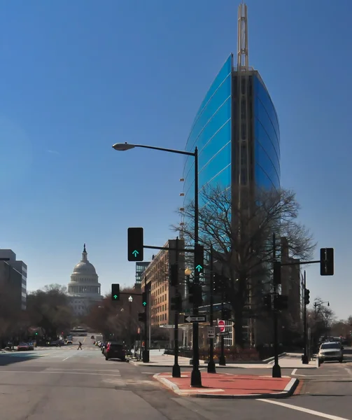 Streets of washington dc usa — Stock Photo, Image