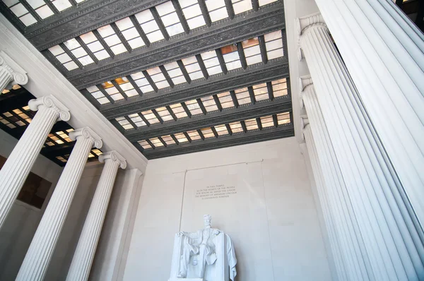 美国华盛顿特区亚伯拉罕 · 林肯纪念馆 — 图库照片