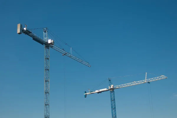 Construcción de edificios grúa — Foto de Stock