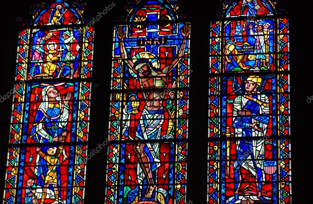 Stained Glass Window from National Cathedral — Stock Photo © digidream