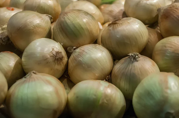 Onions on Display at Farmer's Market — Stock Photo, Image