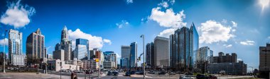 Yukarı Charlotte, Kuzey Carolina 'nın Skyline' ı.