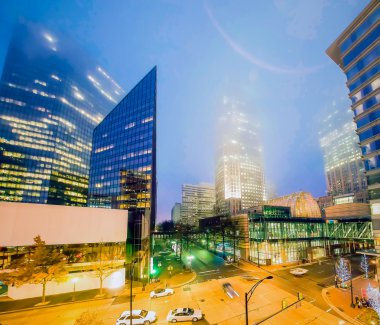 Yukarı Charlotte, Kuzey Carolina 'nın Skyline' ı.