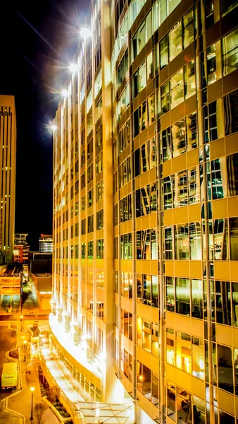 Charlotte City Skyline night scene — Stock Photo, Image