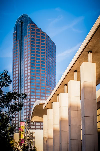 Yukarı Charlotte, Kuzey Carolina 'nın Skyline' ı. — Stok fotoğraf