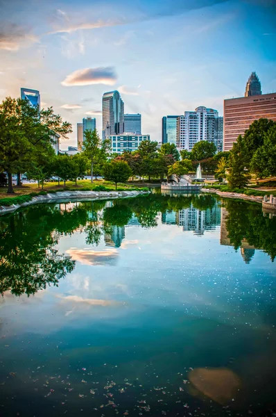 Skyline i uptown charlotte, north carolina. — Stockfoto