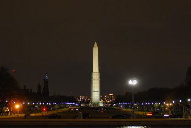 Ulusal mall washington dc geceleri aydınlatılan.