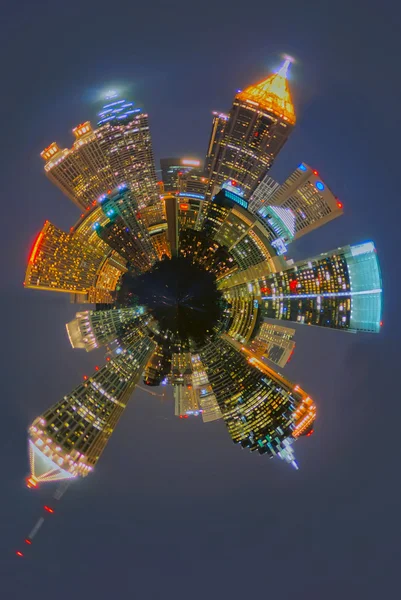 Atlanta skyline mini planet — Stock Photo, Image