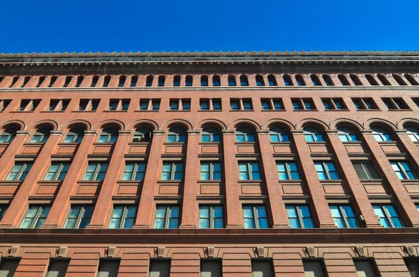 Big red brick building — Stock Photo, Image