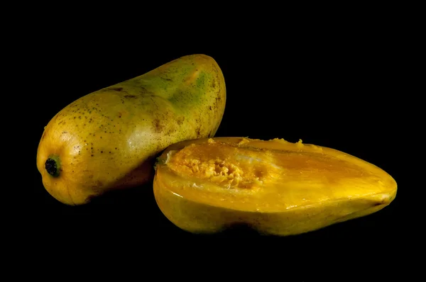 Champagne ataulfo mango closeup isolated — Stock Photo, Image