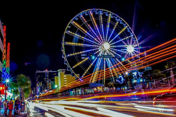 Op de grand strand in myrtle beach — Stockfoto