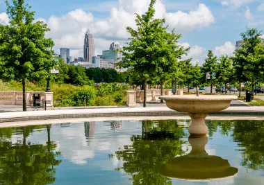 Charlotte north carolina greenway görünümünden