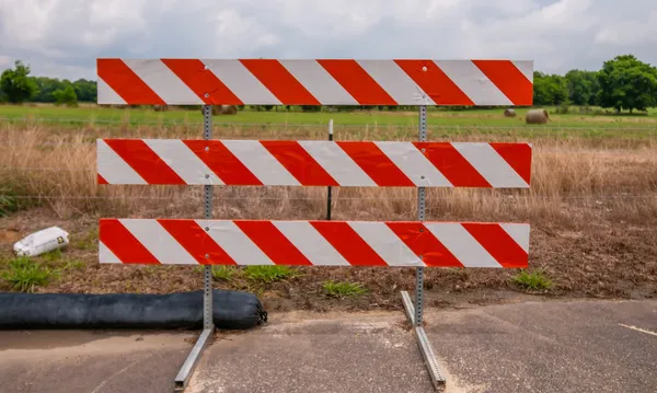 Bloqueio rodoviário — Fotografia de Stock