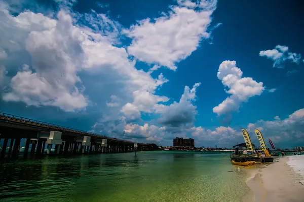 Destin florida beach scény — Stock fotografie