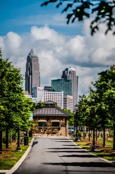 Charlotte norte carolina vista desde la vía verde — Foto de Stock