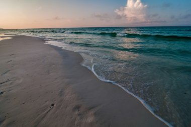 Florida beach scene clipart