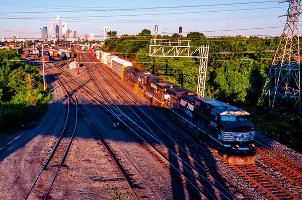 Charlotte city skyline — Stock Photo, Image