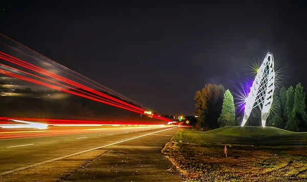 Skulptur für den Eingang zum Flughafen Charlotte — Stockfoto