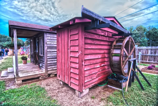 Alte Mühle Wasserrad — Stockfoto