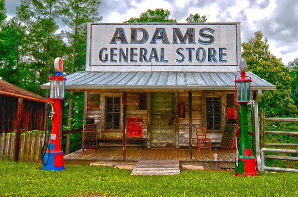 General store in southern usa in troy, alabama — стоковое фото