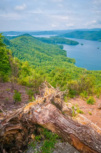 Krajobraz wokół jeziora Jocasse wąwóz — Zdjęcie stockowe