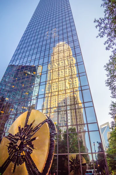 Skyline y calles de la ciudad de Charlotte norte carolina usa — Foto de Stock