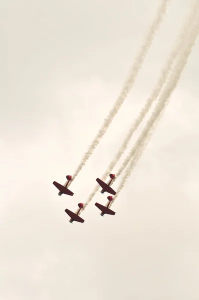 Aviones en airshow — Foto de Stock