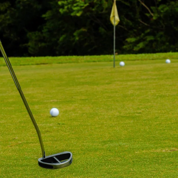 Na golfovém hřišti — Stock fotografie