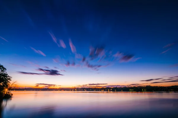 Solnedgång vid sjön Wylie — Stockfoto